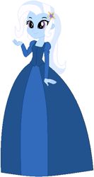 Size: 297x558 | Tagged: safe, artist:sturk-fontaine, trixie, equestria girls, g4, base used, clothes, dress, gown, simple background, solo, the great and elegant trixie, white background