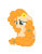 Size: 1530x1980 | Tagged: safe, artist:third uncle, pear butter, earth pony, pony, g4, my little pony: friendship is magic, the perfect pear, bed, cropped, crying, cute, daaaaaaaaaaaw, female, flower, flower in hair, looking down, mare, pearabetes, sad, sadorable, simple background, sitting, solo, transparent background