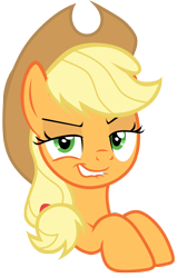 Size: 7000x11000 | Tagged: safe, artist:tardifice, applejack, earth pony, pony, g4, sparkle's seven, absurd resolution, bedroom eyes, lip bite, looking at you, simple background, solo, transparent background, vector