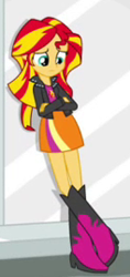 Size: 127x268 | Tagged: safe, screencap, sunset shimmer, equestria girls, g4, my little pony equestria girls: rainbow rocks, boots, clothes, cropped, shoes, skirt, solo
