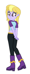 Size: 1030x2492 | Tagged: safe, artist:gmaplay, lavender lace, equestria girls, g4, alternate clothes, simple background, solo, transparent background