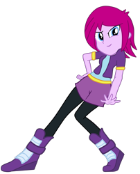 Size: 2617x3238 | Tagged: safe, artist:gmaplay, fuchsia blush, equestria girls, g4, alternate clothes, high res, simple background, solo, transparent background
