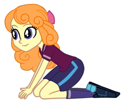 Size: 1251x1081 | Tagged: safe, artist:gmaplay, orange sherbette, equestria girls, g4, my little pony equestria girls: friendship games, simple background, solo, sports, transparent background