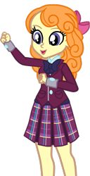 Size: 547x1072 | Tagged: safe, artist:gmaplay, orange sherbette, equestria girls, g4, my little pony equestria girls: friendship games, simple background, solo, transparent background