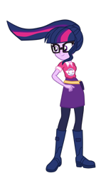 Size: 991x1742 | Tagged: safe, artist:gmaplay, sci-twi, twilight sparkle, equestria girls, g4, my little pony equestria girls: better together, music festival outfit, simple background, solo, transparent background