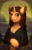 Size: 1452x2244 | Tagged: safe, artist:roseandcompany, pony, unicorn, bust, classic art, crossed hooves, eyelid, fine art parody, horn, looking at you, mona lisa, pona lisa, portrait, solo