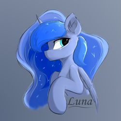 Size: 1539x1531 | Tagged: safe, artist:d.w.h.cn, princess luna, alicorn, pony, g4, female, mare, solo