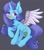 Size: 1248x1406 | Tagged: safe, artist:astralblues, oc, oc only, pony, unicorn, chest fluff, cute, ear fluff, fluffy, hair, holding, leg fluff, looking up, mane, pencil, prothesis, purple eyes, shy, solo, tail