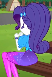 Size: 477x703 | Tagged: safe, screencap, rarity, equestria girls, equestria girls specials, g4, my little pony equestria girls: better together, my little pony equestria girls: sunset's backstage pass, ass, butt, cropped, geode of shielding, magical geodes, rearity, solo