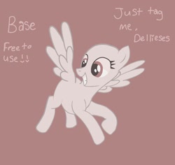 Size: 1080x1018 | Tagged: safe, artist:dellieses, oc, oc only, pegasus, pony, bald, base, eyelashes, grin, looking down, pegasus oc, smiling, solo, wings