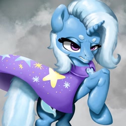 Size: 1280x1280 | Tagged: safe, artist:pankydrawuvu, trixie, g4, beanbrows, cute, diatrixes, eyebrows