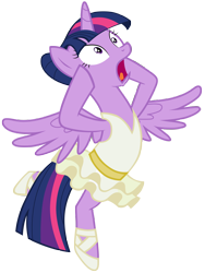 Size: 7000x9300 | Tagged: safe, artist:tardifice, twilight sparkle, alicorn, pony, g4, absurd resolution, ballerina, clothes, simple background, solo, transparent background, tutu, twilarina, twilight sparkle (alicorn), vector