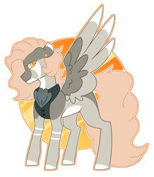 Size: 3277x3756 | Tagged: safe, artist:crazysketch101, oc, pegasus, pony, circle background, fancy, high res, solo