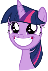 Size: 7000x10300 | Tagged: safe, artist:tardifice, twilight sparkle, alicorn, pony, g4, horse play, my little pony: friendship is magic, :d, absurd resolution, big smile, simple background, smiling, solo, transparent background, twilight sparkle (alicorn), vector