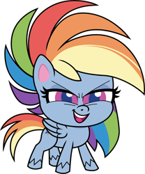 Size: 4970x5980 | Tagged: safe, artist:cirillaq, rainbow dash, pegasus, pony, g4, g4.5, my little pony: pony life, the best of the worst, absurd resolution, female, mare, simple background, solo, transparent background, vector