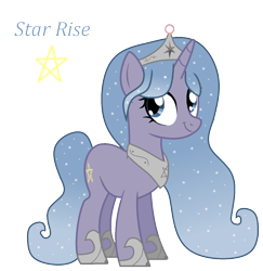 Size: 1212x1247 | Tagged: safe, artist:hate-love12, oc, oc only, oc:star rise, pony, unicorn, crown, female, jewelry, mare, regalia, simple background, solo, transparent background