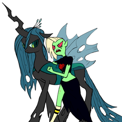 Size: 800x800 | Tagged: dead source, safe, artist:novuerau, queen chrysalis, changeling, changeling queen, g4, crossover, evil, female, lord dominator, wander over yonder, xk-class end-of-the-world scenario