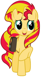 Size: 7000x13200 | Tagged: safe, artist:tardifice, sunset shimmer, pony, unicorn, equestria girls, equestria girls specials, g4, my little pony equestria girls: mirror magic, absurd resolution, bag, female, mare, open mouth, raised hoof, saddle bag, simple background, solo, transparent background, vector
