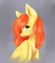 Size: 1479x1702 | Tagged: safe, artist:daringpineapple, oc, oc only, oc:phoenix feather, pegasus, pony, bust, female, mare, portrait, solo