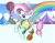 Size: 887x685 | Tagged: safe, artist:vinilyart, kerfuffle, pegasus, pony, g4, my little pony: friendship is magic, my little pony: rainbow roadtrip, amputee, clothes, female, hot air balloon, mare, open mouth, prosthetic limb, prosthetics, smiling, solo