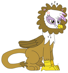 Size: 2287x2448 | Tagged: safe, artist:supahdonarudo, gilda, big cat, griffon, lion, g4, angry, clothes, costume, cross-popping veins, cute, gilda is not amused, gildadorable, halloween, halloween costume, headpiece, high res, madorable, mane, simple background, transparent background, unamused, whiskers