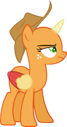 Size: 981x1863 | Tagged: safe, artist:pegasski, oc, oc only, alicorn, pony, g4, horse play, alicorn oc, bald, base, eyelashes, female, freckles, frown, hat, horn, looking up, mare, simple background, solo, transparent background, two toned wings, wings