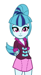 Size: 569x1028 | Tagged: safe, artist:gmaplay, sonata dusk, equestria girls, g4, my little pony equestria girls: rainbow rocks, beautiful, clothes, cute, looking at you, ponytail, simple background, skirt, smiling, solo, sonatabetes, transparent background