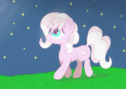 Size: 1273x905 | Tagged: safe, artist:marshmallowfluff, oc, oc only, oc:marshmallow fluff, pony, unicorn, solo