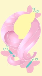Size: 449x807 | Tagged: safe, artist:kebchach, part of a set, fluttershy, pegasus, pony, g4, bust, cutie mark background, female, fluttershy's cutie mark, mare, minimalist, modern art, solo