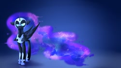 Size: 807x453 | Tagged: safe, artist:kebchach, nightmare moon, alicorn, pony, g4, female, floppy ears, mare, solo