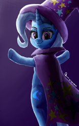 Size: 1600x2560 | Tagged: safe, artist:raphaeldavid, trixie, g4, cape, clothes, hat, trixie's cape, trixie's hat