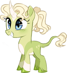 Size: 512x558 | Tagged: safe, artist:cryptidcake, oc, oc only, pony, unicorn, curved horn, horn, next generation, offspring, parent:oc:lucid lullaby, parent:oc:ryder, parents:oc x oc, simple background, solo, transparent background