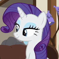Size: 200x200 | Tagged: safe, screencap, rarity, pony, unicorn, g4, it isn't the mane thing about you, season 7, adorasexy, animated, beautiful, beautisexy, blue eyes, blue eyeshadow, cropped, cute, eyeshadow, female, gif, gif for breezies, grin, happy, makeup, one eye closed, picture for breezies, purple hair, purple mane, raribetes, sexy, smiling, solo, white body, white coat, white fur, white pony, wink