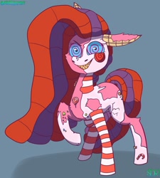 Size: 1280x1420 | Tagged: safe, artist:mintieisoverparty, oc, oc:candymare, candy pony, food pony, original species, fanfic:something sweet to bite, nightmare night