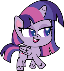 Size: 7488x8356 | Tagged: safe, artist:starcollider, twilight sparkle, alicorn, pony, g4.5, my little pony: pony life, zound off, .svg available, absurd resolution, female, mare, open mouth, pony life accurate, show accurate, simple background, solo, transparent background, twilight sparkle (alicorn), vector