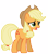 Size: 5895x6750 | Tagged: safe, artist:estories, applejack, earth pony, pony, g4, absurd resolution, hat, look of betrayal, simple background, solo, transparent background, vector