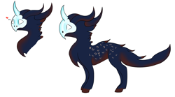 Size: 3400x1885 | Tagged: safe, artist:toptian, oc, oc only, pony, unicorn, bust, duo, heart, horn, mask, unicorn oc