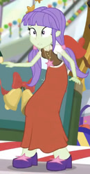 Size: 301x577 | Tagged: safe, screencap, starlight, dashing through the mall, equestria girls, equestria girls series, g4, holidays unwrapped, spoiler:eqg series (season 2), background human, clothes, long skirt, skirt, solo