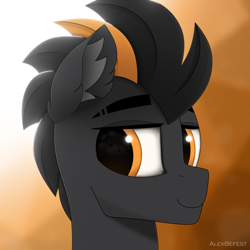 Size: 3000x3000 | Tagged: safe, artist:alexbefest, oc, oc only, pegasus, pony, bust, gift art, high res, male, portrait, solo, stallion