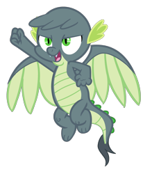 Size: 2800x3200 | Tagged: safe, artist:rubyg242, oc, oc only, hybrid, high res, interspecies offspring, offspring, parent:gabby, parent:spike, parents:spabby, simple background, solo, transparent background