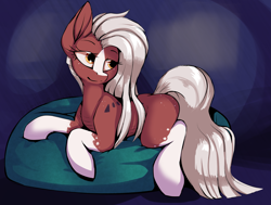 Size: 3031x2288 | Tagged: safe, artist:luxsimx, oc, oc only, oc:serenade of libris, earth pony, pony, butt freckles, freckles, frickles, high res, lying down, prone, solo