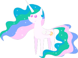 Size: 918x687 | Tagged: safe, artist:zacatron94, edit, editor:slayerbvc, princess celestia, alicorn, pony, g4, accessory-less edit, bare hooves, female, mare, missing accessory, pointy ponies, simple background, solo, transparent background