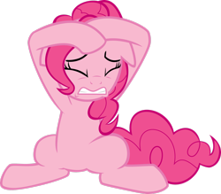 Size: 2618x2291 | Tagged: safe, artist:decompressor, pinkie pie, earth pony, pony, a friend in deed, g4, high res, simple background, solo, transparent background, vector