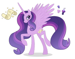 Size: 2000x1568 | Tagged: safe, artist:magicuniclaws, oc, oc only, alicorn, pony, female, magical lesbian spawn, mare, offspring, parent:starlight glimmer, parent:twilight sparkle, parents:twistarlight, simple background, solo, transparent background
