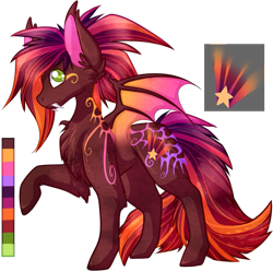 Size: 755x749 | Tagged: safe, artist:velnyx, oc, oc only, oc:starburst, bat pony, pony, male, simple background, solo, stallion, transparent background