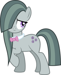 Size: 4648x5763 | Tagged: safe, artist:fruft, edit, vector edit, marble pie, earth pony, pony, g4, hearthbreakers, absurd resolution, bowtie, implied octavia melody, simple background, solo, transparent background