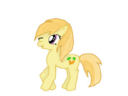 Size: 640x480 | Tagged: safe, artist:purrlord, noi, earth pony, pony, g4, 1000 hours in ms paint, cute, cutie mark, female, mare, noiabetes, older, older noi, simple background, solo, white background, wrong cutie mark