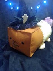 Size: 1560x2080 | Tagged: safe, artist:paperbagpony, oc, oc:paper bag, hat, irl, photo, plushie, witch hat