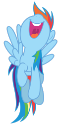 Size: 1731x3465 | Tagged: safe, artist:estories, rainbow dash, pegasus, pony, g4, female, mare, nose in the air, open mouth, simple background, solo, transparent background, uvula, vector, volumetric mouth