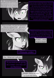 Size: 1600x2291 | Tagged: safe, artist:tillie-tmb, oc, oc:maelstrom (tillie-tmb), oc:tempest, pony, comic:the amulet of shades, comic, magic, solo